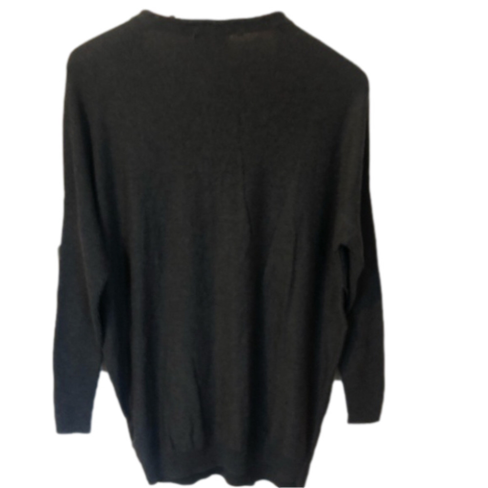 LORD and Taylor Cotton Wool Blend Knit V-Neck Neutral Tunic Top XS - Picture 9 of 9